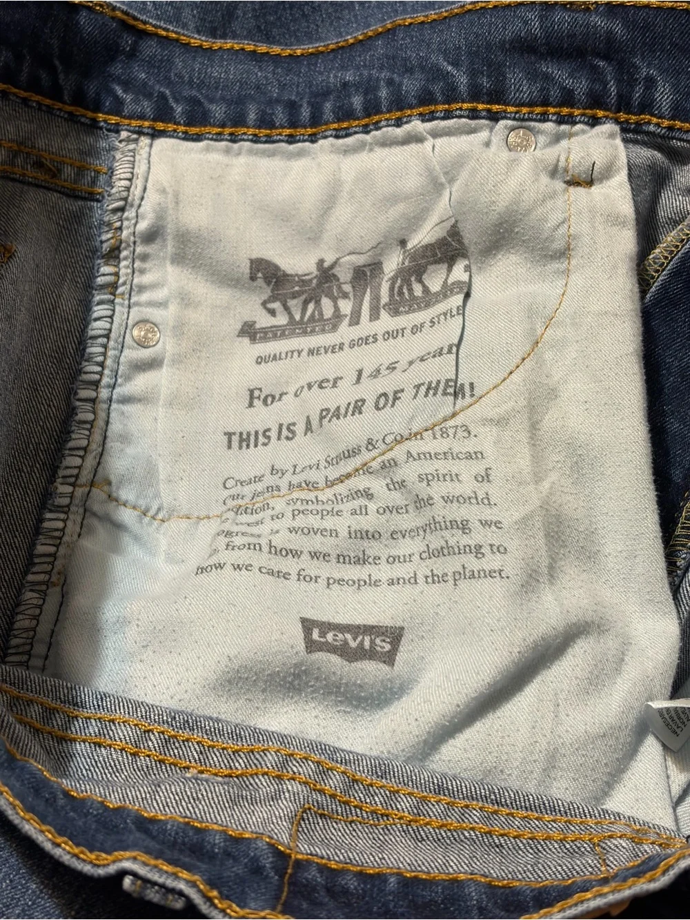 Levi's Men's Slim Straight Jeans in Blue Wash Size 40X30